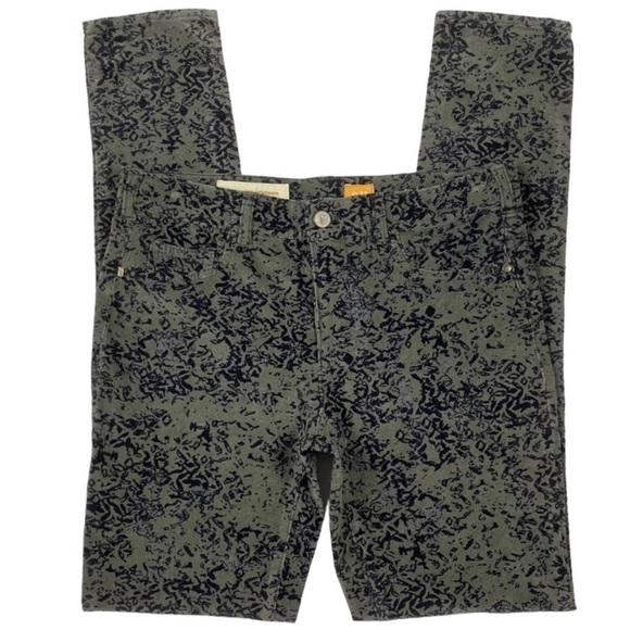 Anthro Pilcro SERIF Damask Print Micro Cords SZ 27 - Picture 2 of 10